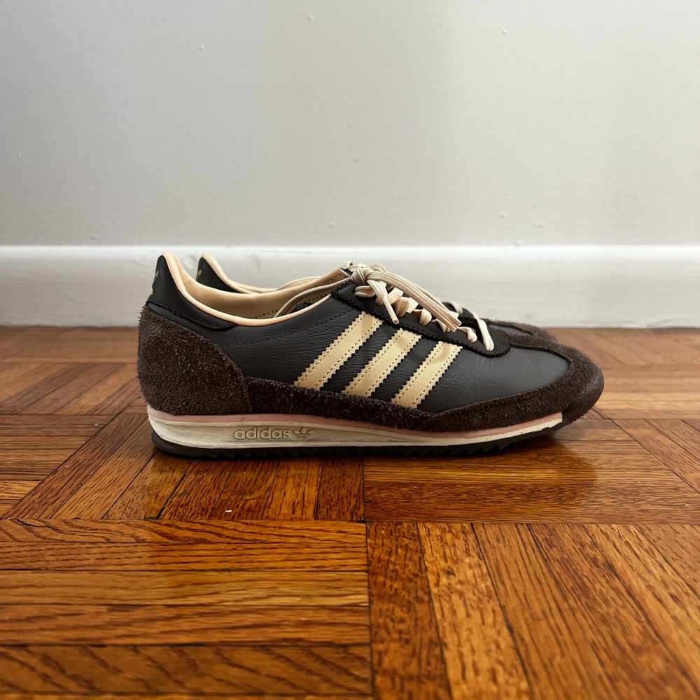 adidas Women's Brown and Cream Sneakers